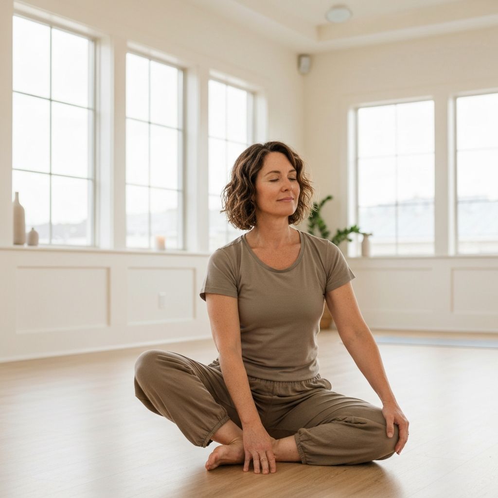 Person practicing yoga